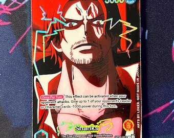 One Piece Proxy Card Holo - Shanks Leader OP09-001 4 Emperor Set