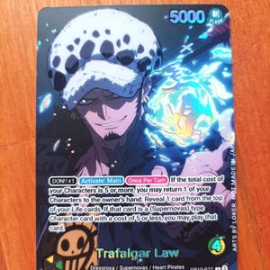 OP10 Law - One Piece TKG Custom Alt Art Anführer *Folie* & *Prägung*