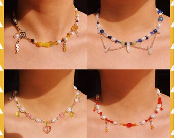 Demon anime-inspired beaded necklace for cosplay and fans part 2