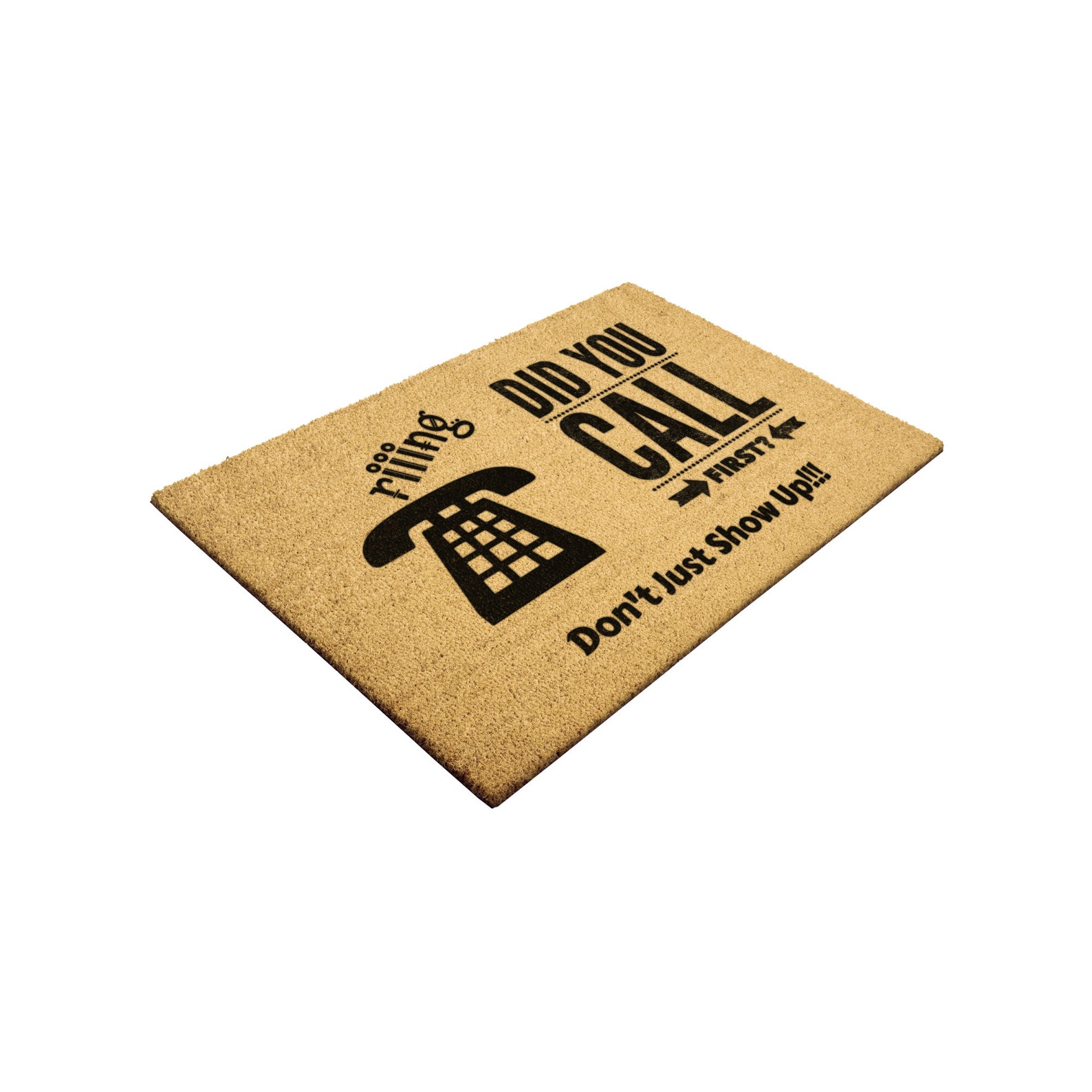 Did You Call First Doormat, Coir Door Mat, Fun Front Door Mat, Fun Mat, Rude