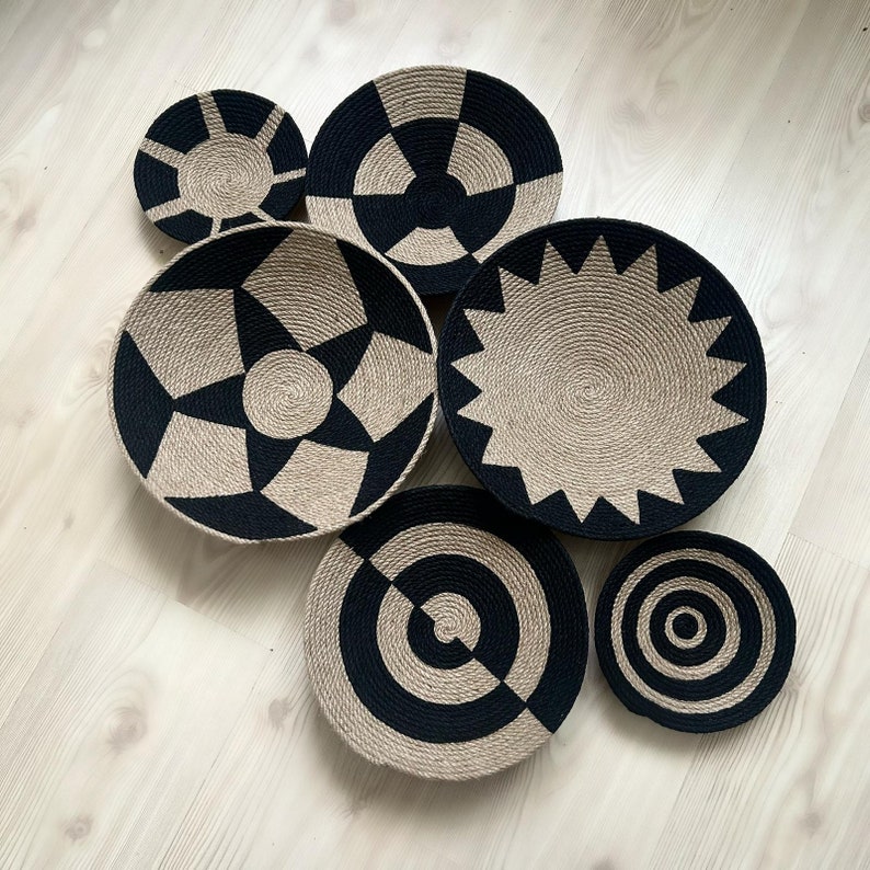 Set of 12 Baskets for Wall Baskets Wall Decor Gift Home Etsy