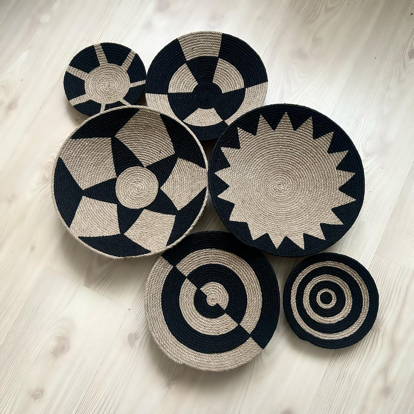 Set of 12 Baskets for Wall Baskets Wall Decor Gift Home Etsy