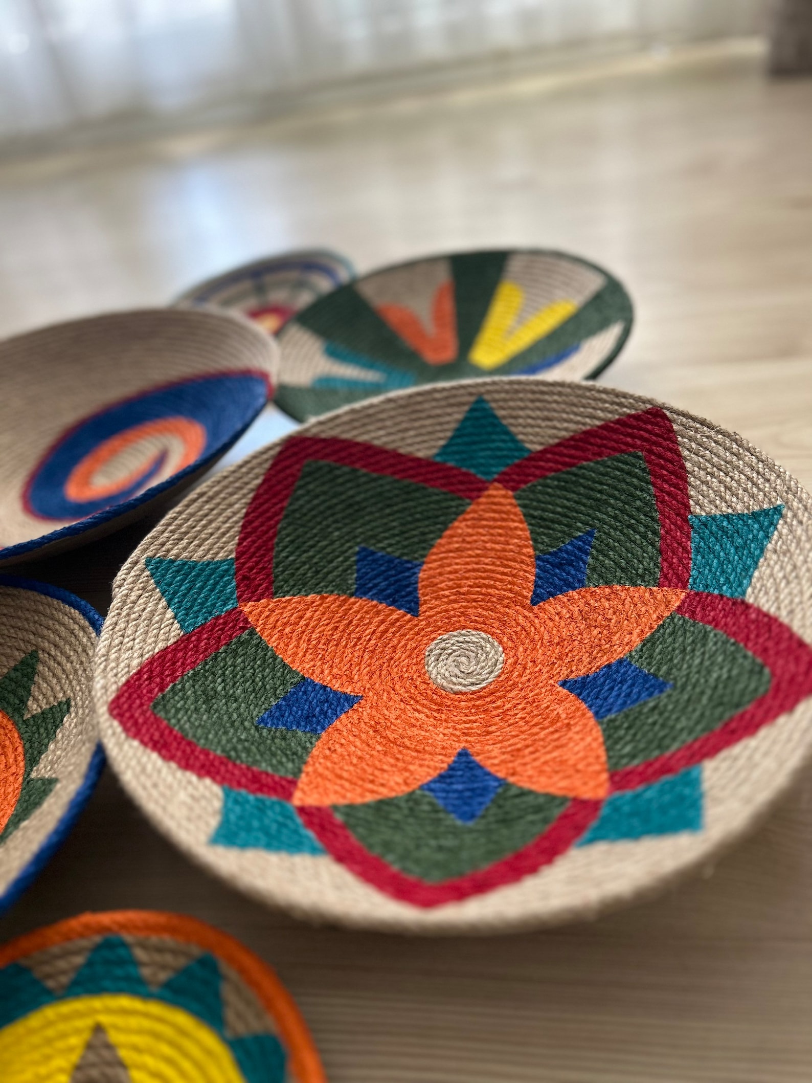 Set of 6 Baskets for Wall Baskets Wall Decor Gift Home Etsy