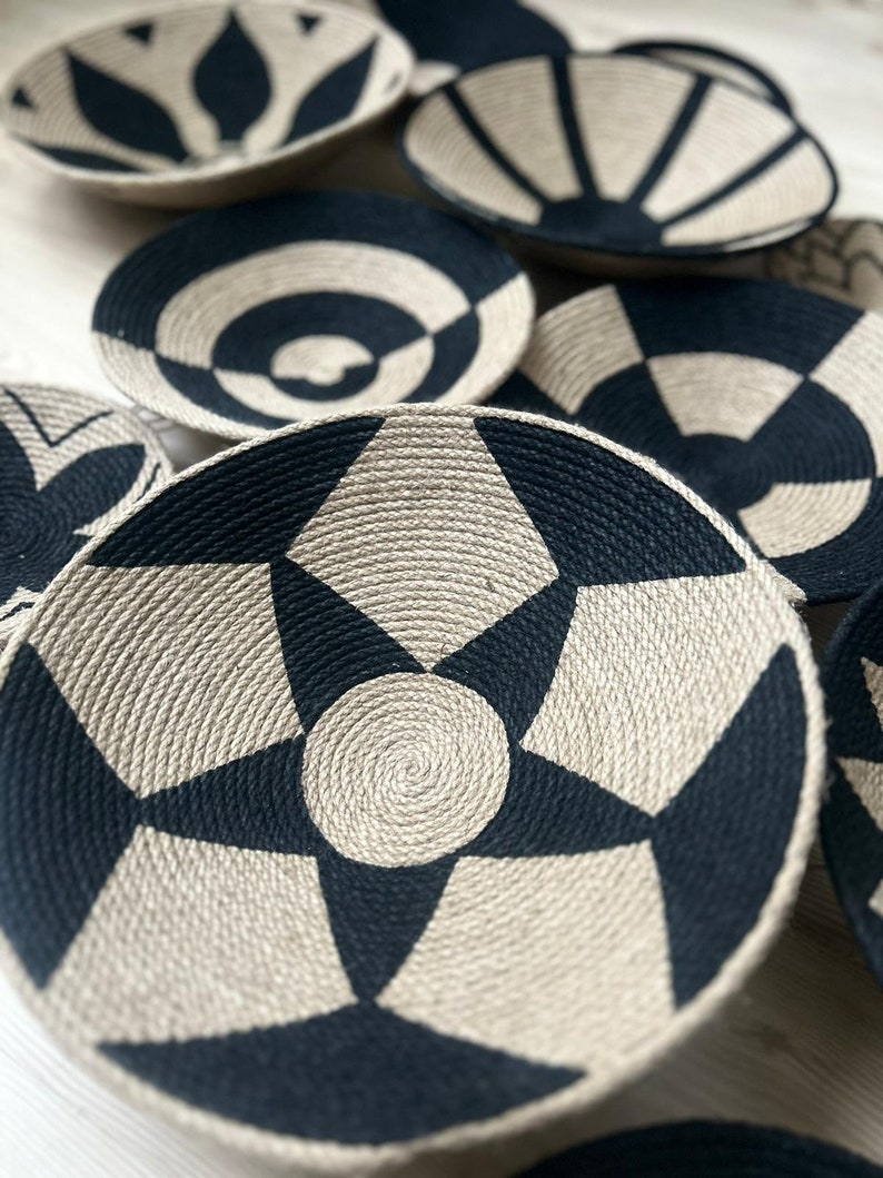 Set of 12 Baskets for Wall Baskets Wall Decor Gift Home Etsy