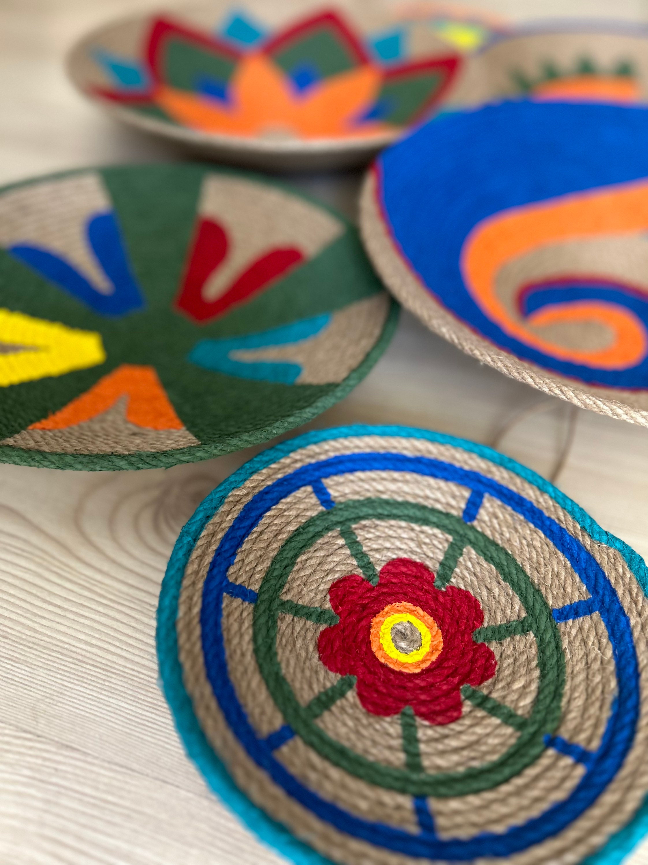 Set of 6 Baskets for Wall Baskets Wall Decor Gift Home Etsy