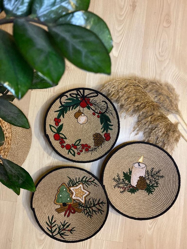 Set of 3 Baskets for Wall Baskets Wall Decor Gift Home Etsy