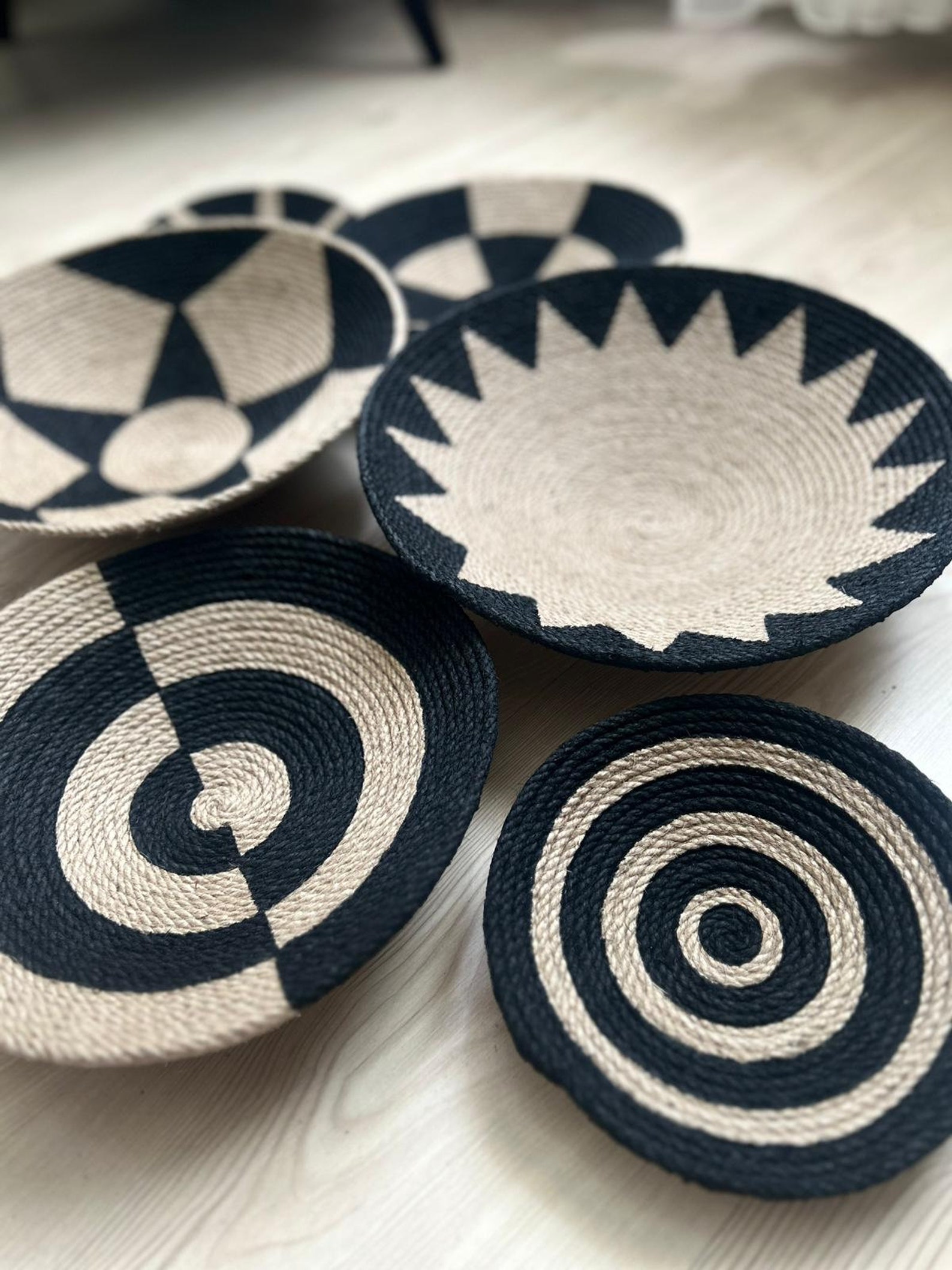 Set of 12 Baskets for Wall Baskets Wall Decor Gift Home Etsy