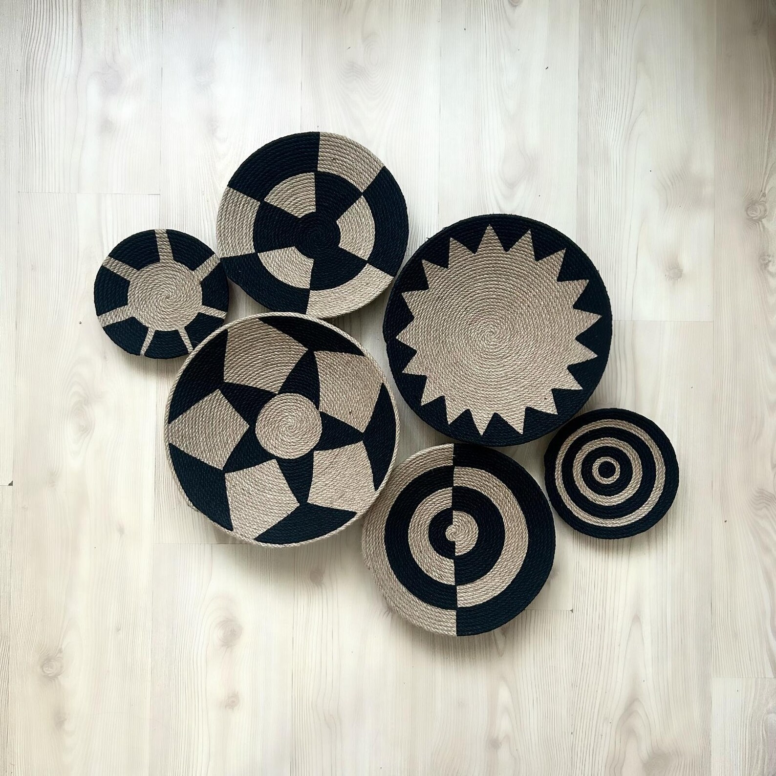 Set of 12 Baskets for Wall Baskets Wall Decor Gift Home Etsy