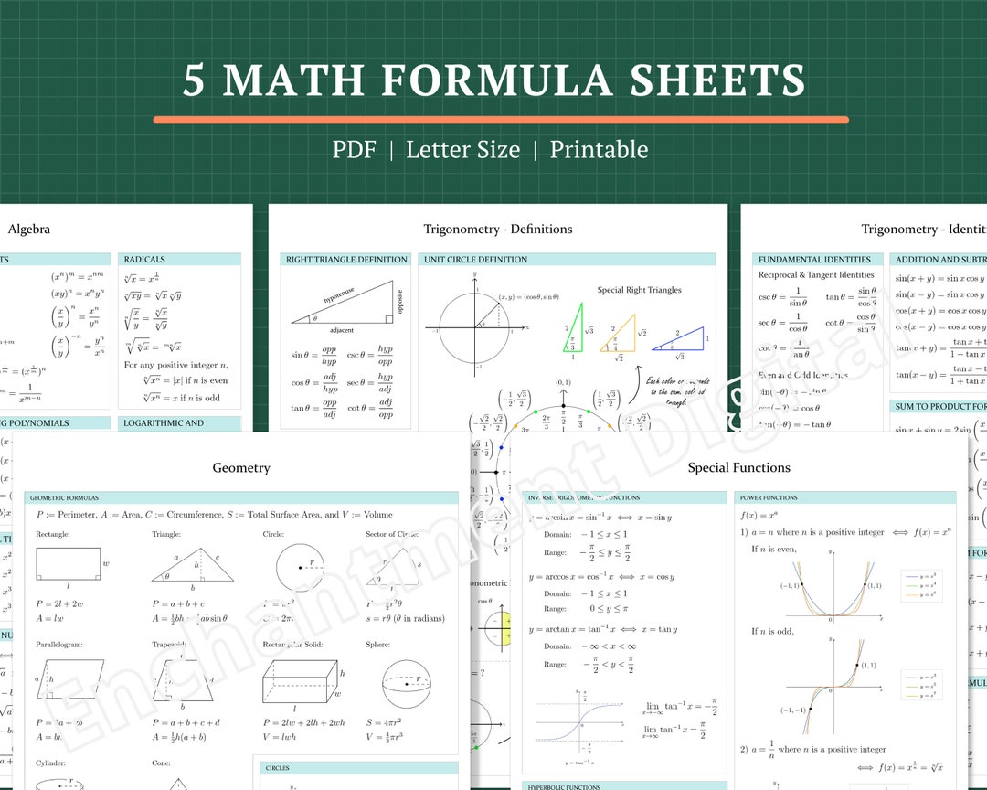 5 Math Formula Sheets PDF Instant Download Printable Letter Size Etsy 5-math-formula-sheets-pdf-instant-download-printable-letter-size-etsy