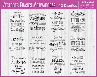 Paquete de Vectores Frases Motivadoras SVG -