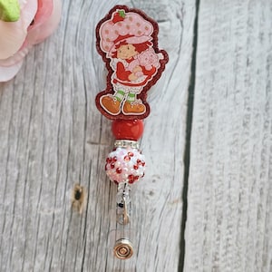 Strawberry shortcake badge reel