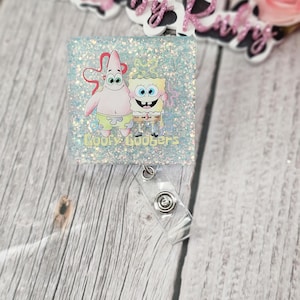 Goofy goober badge reel/ SpongeBob badge reel