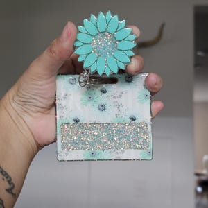 Sunflower badge buddy set/teal sunflower badge buddy set