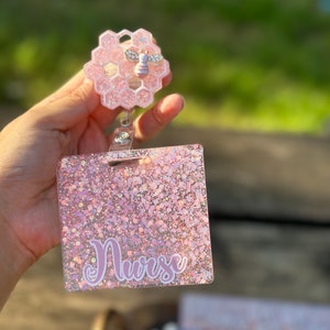 Honey comb badge reel/buddy set