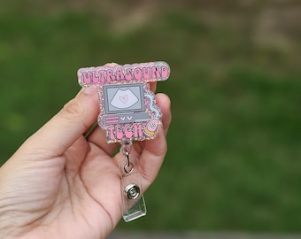 Ultrasound tech badge reel,Ultrasound badge
