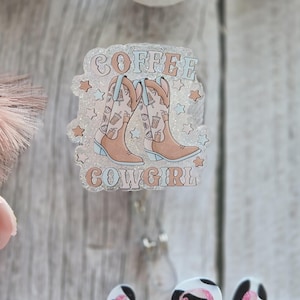 Kokette Kaffee Abzeichen Reel/kokette Stiefel Abzeichen/Cowgirl Stiefel
