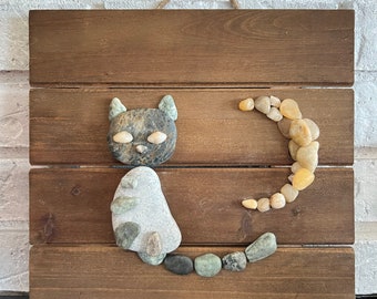 Luna Cat Hanging Rock Wall Art