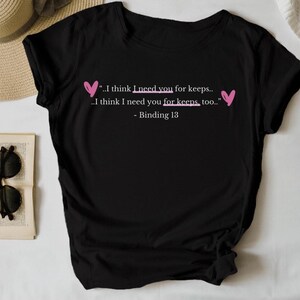 Binding 13 T-Shirt | Johnny Kavanagh & Shannon Lynch | Boys of Tommen Merch | Bookish Shirt | Rugby Romance Tee | BookTok Favorite