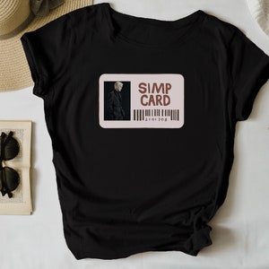Draco malfoy merch joke simp card short-sleeve unisex t-shirt top wizard aesthetic