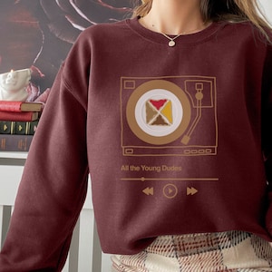 The Marauders All the Young Dudes moony unisex sweatshirt vintage retro 70s aesthetic