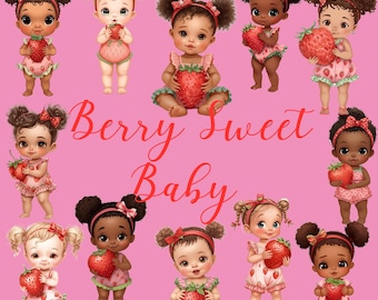 Strawberry Girl 80’s Transparent Graphic - Sitting