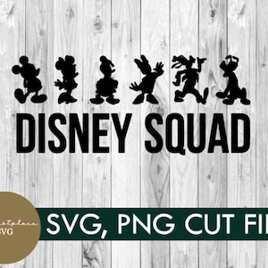 svg, png, character squad, digital download, vacation, shirt, diy, cricut, family, mickey svg, group shirt, silhouette