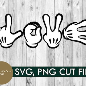 svg, png, Liebe, mickey hand, mickey, digitaler download, Urlaub, Shirt, diy, Cricut, Familie, mickey svg, Gruppenshirt, Scherenschnitt,