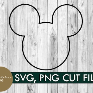 svg, png, mickey thin outline, mickey, descarga digital, vacaciones, camisa, bricolaje, cricut, familia, mickey svg, camisa grupal, silueta