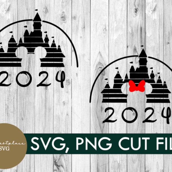 svg, png,2024, mickey castle, minnie castle, 2024, film, digital download, vacation, shirt, diy, cricut, family, mickey svg, group shirt