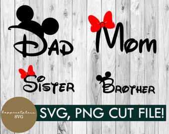 svg, png, digital download, mom,dad, brother,sister, cricut, silhouette,DIY, shirt, vinyl, create your own, vacation, family, group