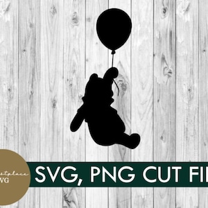 svg, png, globo de winnie the pooh, película, descarga digital, vacaciones, camiseta, bricolaje, cricut, familia, calcomanía de pooh svg, camiseta grupal, descargar