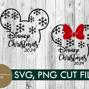 Christmas 2024, SVG, PNG, mickey, minnie, digital download, vacation, cut file, cricut, family, mickey svg, group shirt, silhouette, holiday