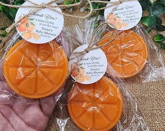 Orange Soap Favors Citrus Baby Shower Soap Favors Lemon Wedding Favors Little Cutie Favors Grapefruit Lime Clementine Gift For Her Soap