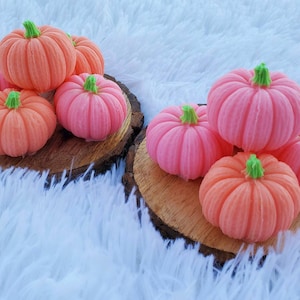 3D Pumpkin Soaps, Pumpkin Baby Shower Favors, Party Favors, Handmade Soaps