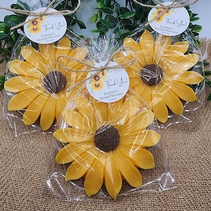 Sunflower Soap Favors Baby Shower Floral Bridal Shower Decor Baby In Bloom Theme Large Daisy Party Favors Gift For Guests Spring Sunshine