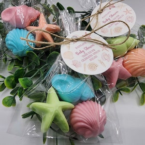 Sea Shell Soaps party favors baby shower favors wedding favors bridal shower favor gift for her