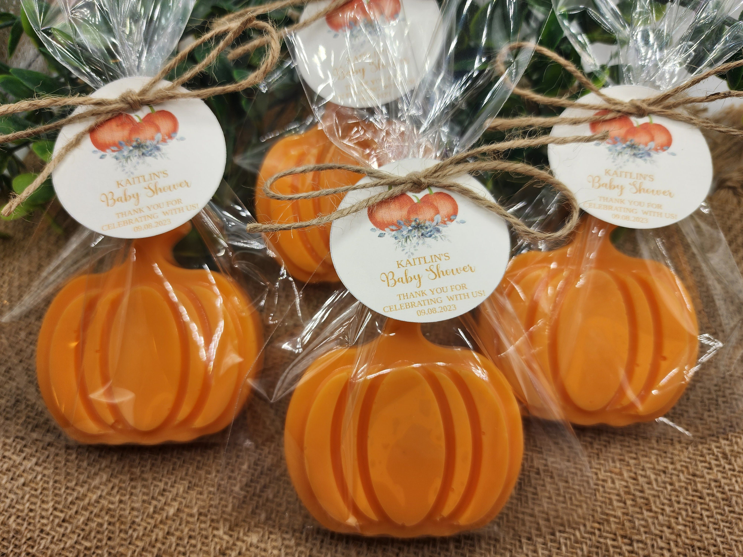 Pumpkin Soap Favors
