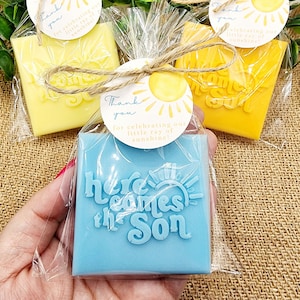 Here Comes The Son Baby Shower Soap Favors Sunshine Decorations Sunshine Theme First Trip Around The Sun Party Favors Gift For Guest In Bulk