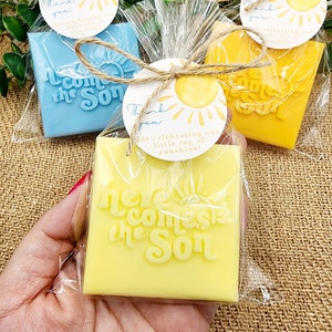 Here Comes The Son Baby Shower Soap Favors Sunshine Decorations Sunshine Theme First Trip Around The Sun Party Favors Gift For Guest In Bulk