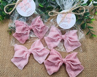 Pink Bow Baby Shower Soap Favors She's Tying The Knot Bridal Shower Wedding Decorations Elegant Keepsakes Gifts For Guests Sweet 16 Birthday