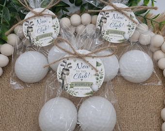 Golf Ball Soap Favors New To The Club Little Putter On The Way Country Club Celebration Theme Decorations First Birthday Gift Boy Girl Bulk