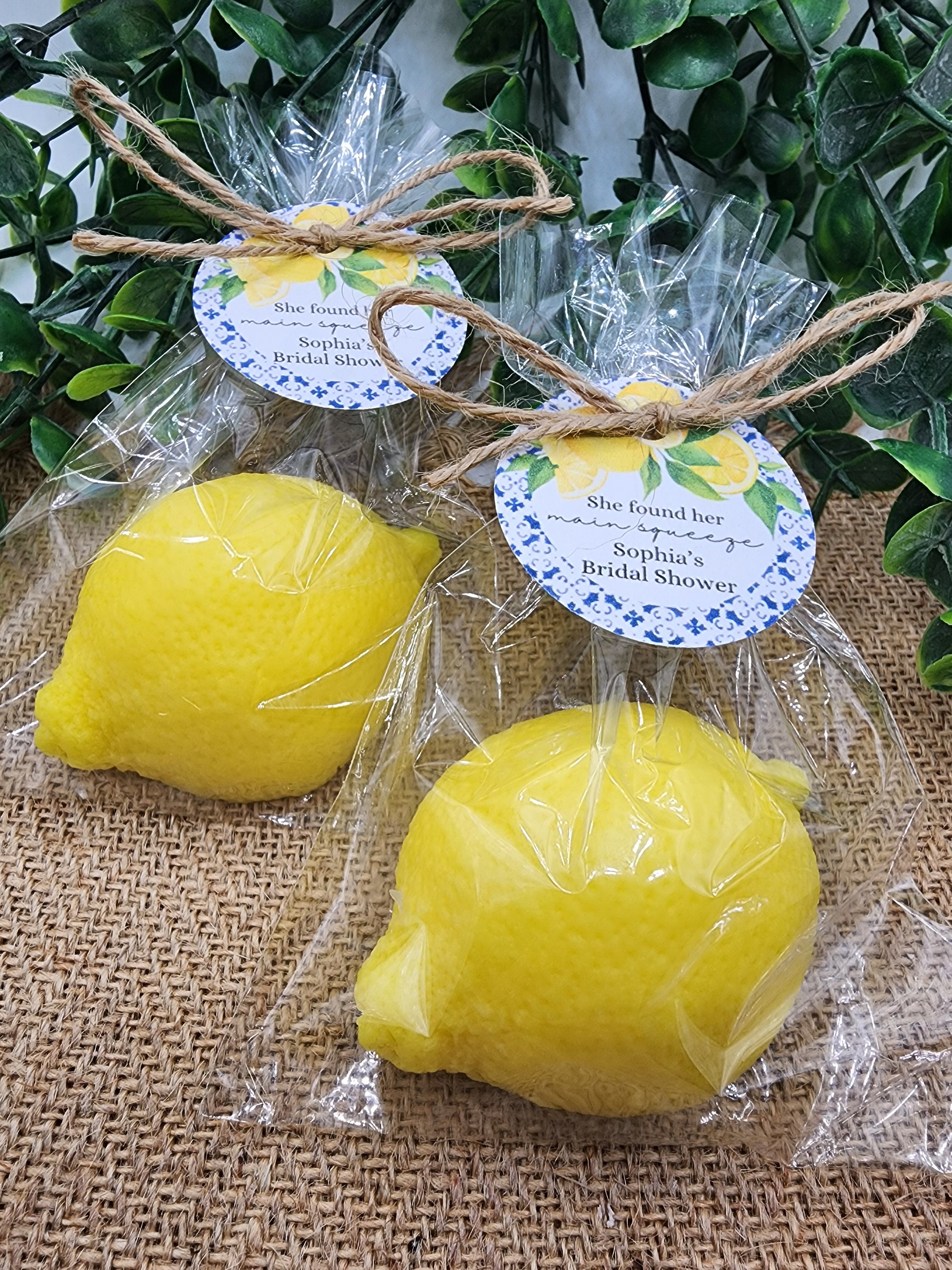 Large Lemon Soap Favors Citrus Baby Shower Soap Favors Main Squeeze ...