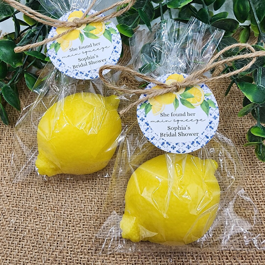 Large Lemon Soap Favors Citrus Baby Shower Soap Favors Main Squeeze ...