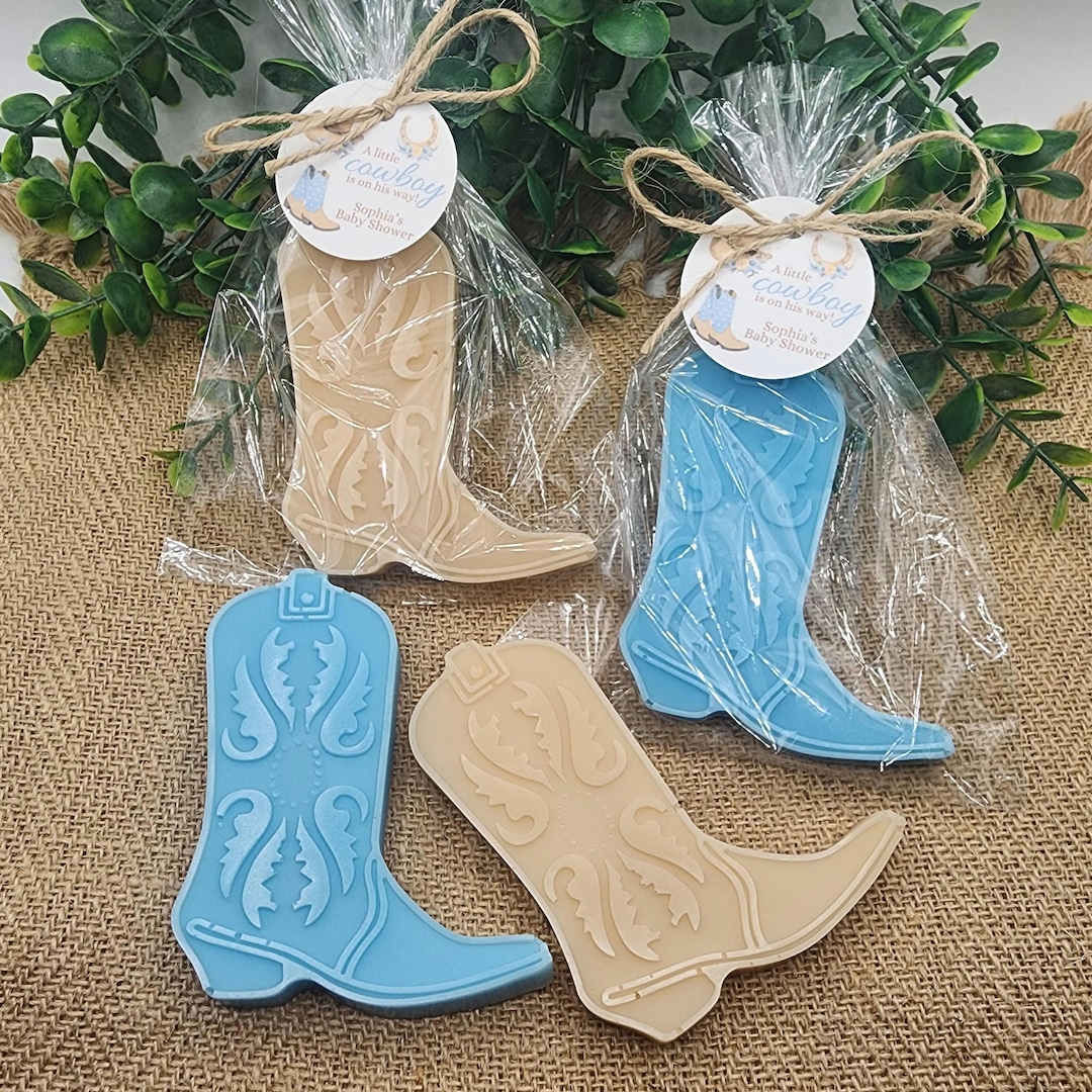 Western Boot Soap Favors Cowboy Baby Shower Mexican Fiesta Wedding First Rodeo Birthday Decorations Country Wild West Party Hat Cactus Gift