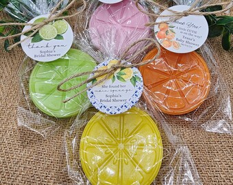 Citrus Soap Favors Orange Baby Shower Soap Favors Lemon Wedding Favors Little Cutie Favors Grapefruit Lime Clementine Gift For Her Soap
