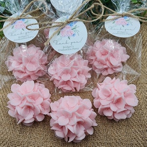 Hydrangea Soap Favors Baby Shower Gift Bridal Shower Favors Bridal Brunch Mother&#39;s Day Gift Floral Decorations Gift For Guests pink flowers
