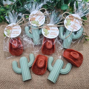 Western Soap Favors Cowboy Baby Shower Mexican Fiesta Wedding First Rodeo Birthday Decorations Country Wild West Party Hat Cactus Soap Gift