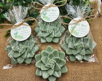 Succulent Soap Favors Baby Shower Favors Bridal Shower Favors Cactus Wedding Party Decorations Handmade Soap Gift For Guests