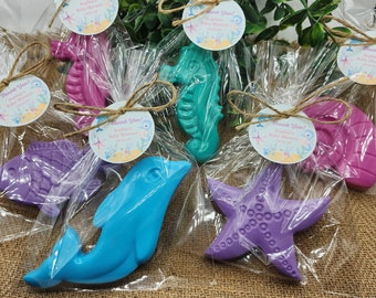 Under The Sea Soap Favors Ocean Themed Soap Nautical Decorations Beach Soap Birthday Party Gift For Girl Boy Baby Shower Favor Seahorse Star