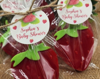 Strawberry Soap Favors Baby Shower Favors Berry First Birthday Party Favors Sweet Strawberry Decorations Gift For Her Summer Fruit Favors